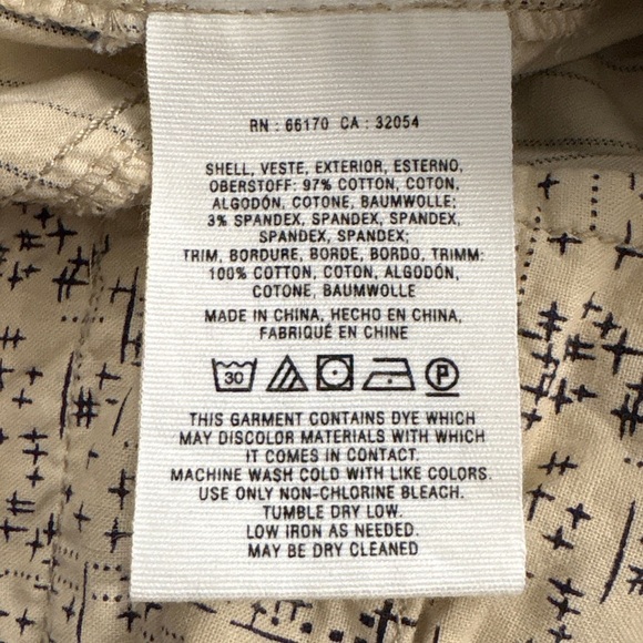 Anthropologie HEI HEI Cream Beige Striped Beachwalk Trouser Pant Women's Size 26 - Picture 9 of 9